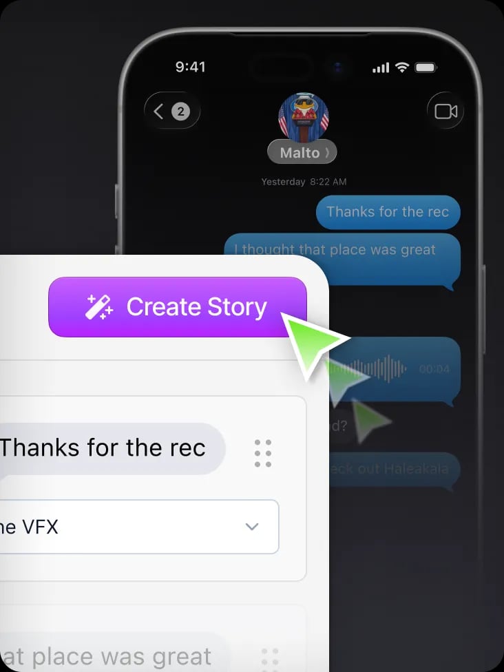 Screenshot of the idea input interface
